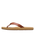 Porto Motif Flip Flops in Tan