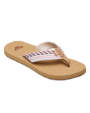 Porto Rope Flip Flops in Natural & Crazy Pink