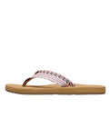 Porto Rope Flip Flops in Natural & Crazy Pink