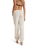 The Roxy Womens Waves Of Warmth Joggers in Whisper White
