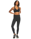 The Roxy Womens Heart Into It Leggings in Anthracite