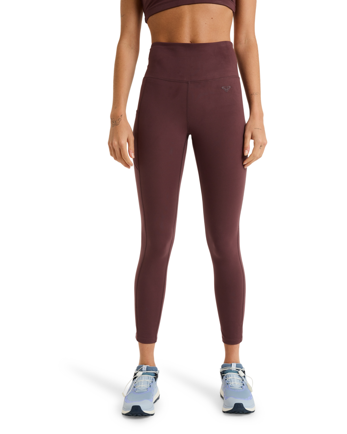 The Roxy Womens Heart Into It Leggings in Huckleberry