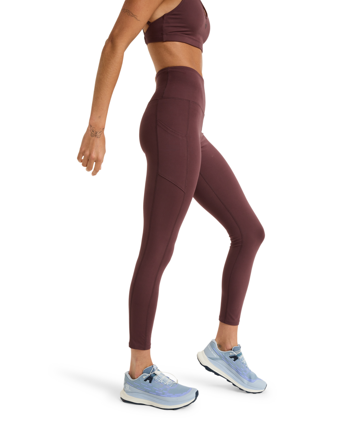 The Roxy Womens Heart Into It Leggings in Huckleberry