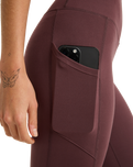 The Roxy Womens Heart Into It Leggings in Huckleberry