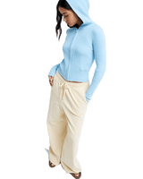 The Roxy Womens Lekeitio Knit Corduroy Trousers in Parchment