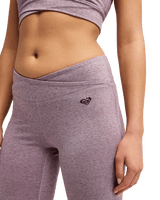 The Roxy Womens Rise & Vibe Boot Leg Leggings in Blackberry Wine