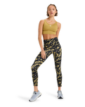 The Roxy Womens Heart Into It Ankle Sport Leggings in Anthracite Big Flowers