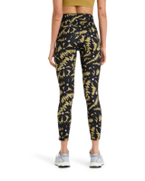 The Roxy Womens Heart Into It Ankle Sport Leggings in Anthracite Big Flowers