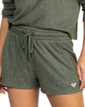 The Roxy Womens Saturdaze Cosy Shorts in Agave Green