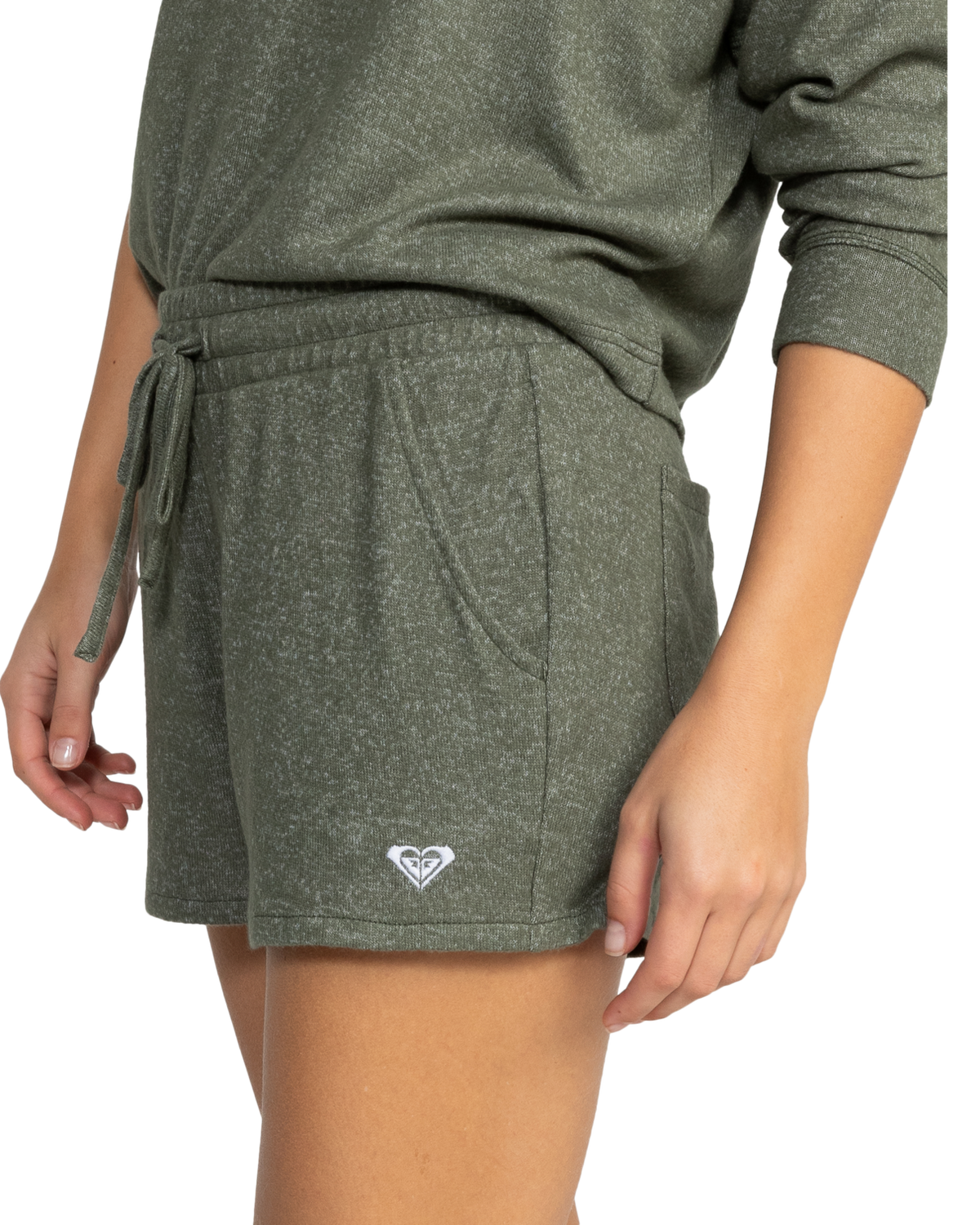 The Roxy Womens Saturdaze Cosy Shorts in Agave Green