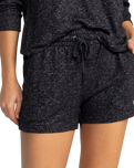The Roxy Womens Saturdaze Cosy Shorts in Anthracite