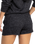 The Roxy Womens Saturdaze Cosy Shorts in Anthracite