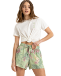 The Roxy Lekeitio Printed Shorts in Foam Green Coastal | Available at Anns Cottage