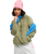 The Roxy Womens Cool Calling Fleece Jacket in Oil Green