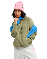The Roxy Womens Cool Calling Fleece Jacket in Oil Green
