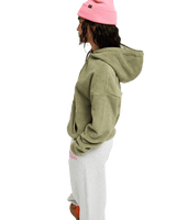 The Roxy Womens Cool Calling Fleece Jacket in Oil Green
