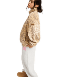 The Roxy Womens Jive Talking Bonded Fleece Jacket in Wild Side