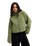 The Roxy Womens Blurry Cloud Zip Fleece Jacket in Oil Green
