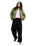 The Roxy Womens Blurry Cloud Zip Fleece Jacket in Oil Green