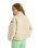 The Roxy Womens Blurry Cloud Zip Fleece Jacket in Parchment