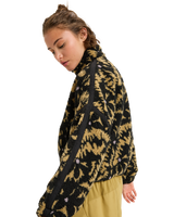 The Roxy Womens Boundless Zip Fleece Jacket in Anthracite Big Flowers