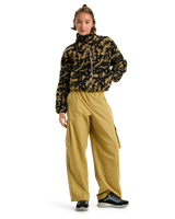 The Roxy Womens Boundless Zip Fleece Jacket in Anthracite Big Flowers