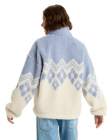 The Roxy Womens Mountain Story Half Zip Fleece Jacket in Egret