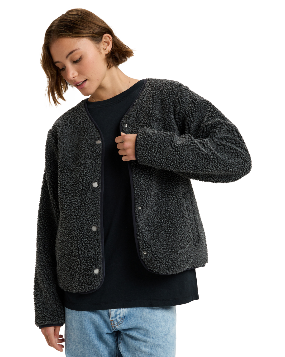 The Roxy Womens Iconic Town Jacket in Phantom