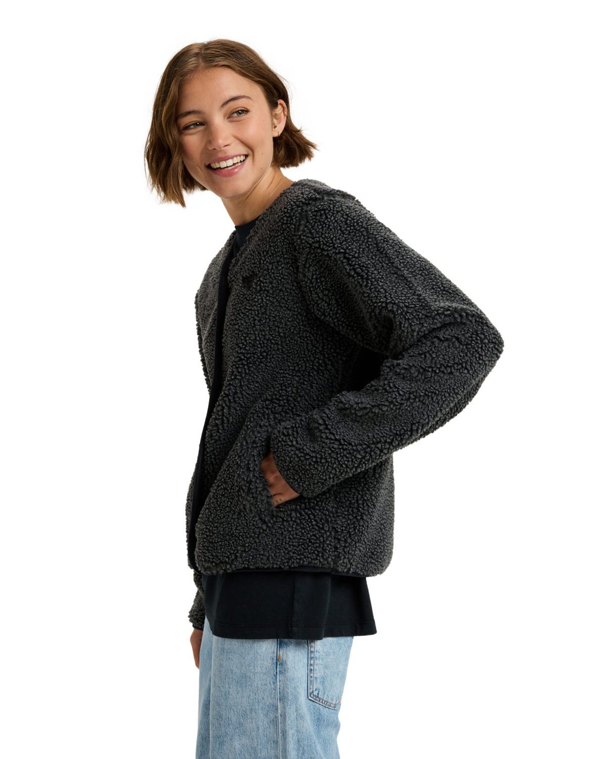 The Roxy Womens Iconic Town Jacket in Phantom