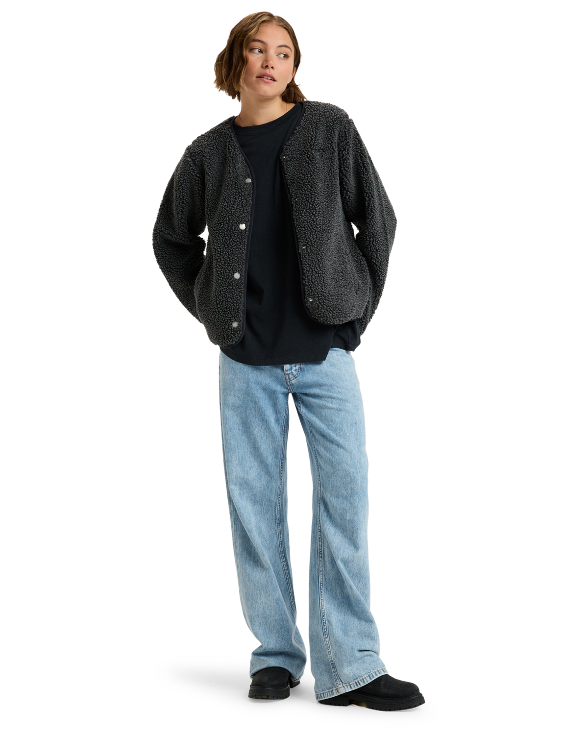 The Roxy Womens Iconic Town Jacket in Phantom