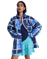 Over & Above Jacket in Dutch Blue Plaid Fade