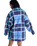 Over & Above Jacket in Dutch Blue Plaid Fade