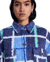 Over & Above Jacket in Dutch Blue Plaid Fade