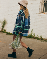 Over & Above Jacket in Dutch Blue Plaid Fade