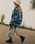 Over & Above Jacket in Dutch Blue Plaid Fade