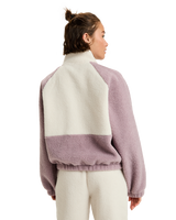 The Roxy Womens Waves Of Warmth Colourblock Fleece Jacket in Nirvana