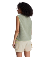 The Roxy Womens Boundless Spirit Gilet in Oil Green