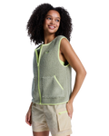 The Roxy Womens Boundless Spirit Gilet in Oil Green