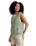 The Roxy Womens Boundless Spirit Gilet in Oil Green