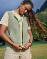 The Roxy Womens Boundless Spirit Gilet in Oil Green