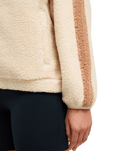 The Roxy Womens Boundless Spirit Soild Fleece Jacket in Biscotti