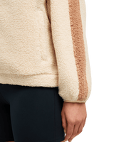 The Roxy Womens Boundless Spirit Soild Fleece Jacket in Biscotti