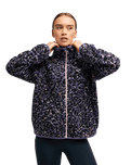 The Roxy Womens Waves Of Warmth Zip Fleece Jacket in Twilight Purple Wild n Out