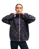The Roxy Womens Waves Of Warmth Zip Fleece Jacket in Twilight Purple Wild n Out