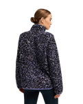 The Roxy Womens Waves Of Warmth Zip Fleece Jacket in Twilight Purple Wild n Out