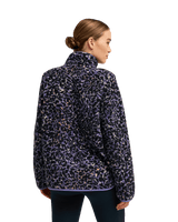 The Roxy Womens Waves Of Warmth Zip Fleece Jacket in Twilight Purple Wild n Out