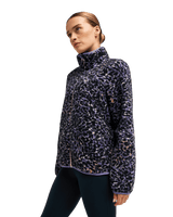 The Roxy Womens Waves Of Warmth Zip Fleece Jacket in Twilight Purple Wild n Out