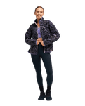 The Roxy Womens Waves Of Warmth Zip Fleece Jacket in Twilight Purple Wild n Out