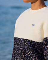 Waves Of Warmth Fleece Jacket in Whisper White