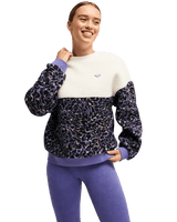 The Roxy Womens Waves Of Warmth Fleece Jacket in Whisper White
